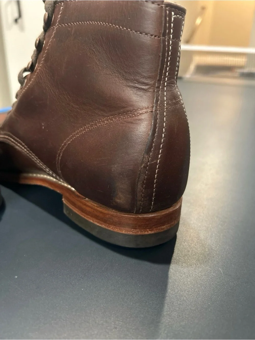 Wolverine 1000 Mile Evans Classic Boots Mens 8 D Brown Leather Casual Dress